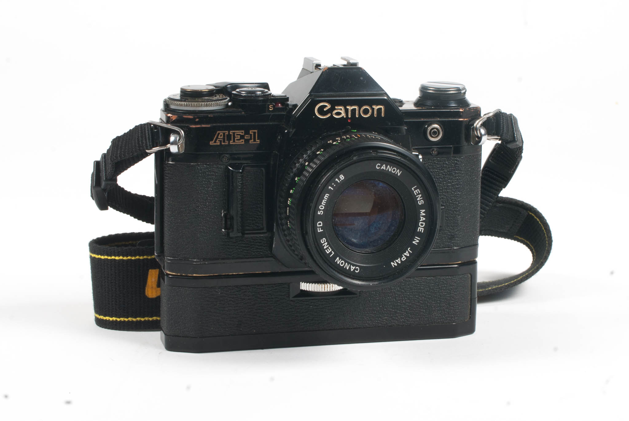 Canon AE-1 with motor winder